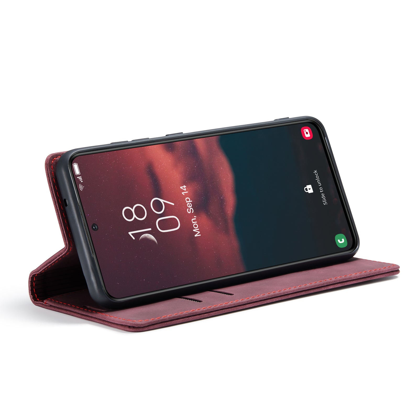 CASEME 013 Series For Samsung Galaxy S23 Stand Function PU Leather Wallet Case Full Protection Magnetic Auto-absorbed Phone Case CASEME 013 Series For Samsung Galaxy S23 Stand Function PU Leather Wallet Case Full Protection Magnetic Auto-absorbed Phone Case